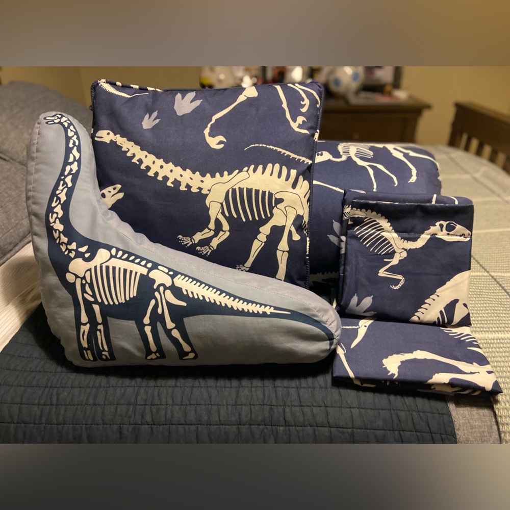 Dinosaur Skeleton Print Bedding Set